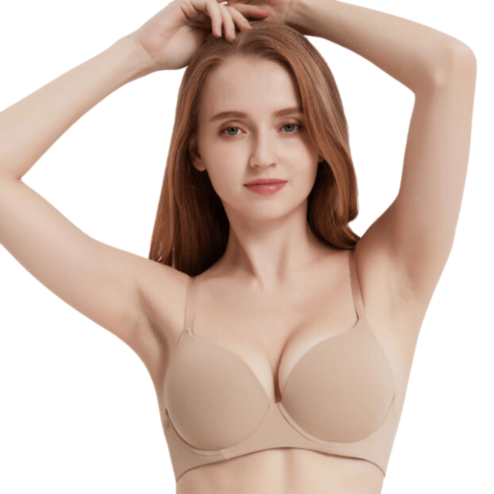 Magic Seamless Comfort Underwire Push - Up Demi Bra - Magic Bra