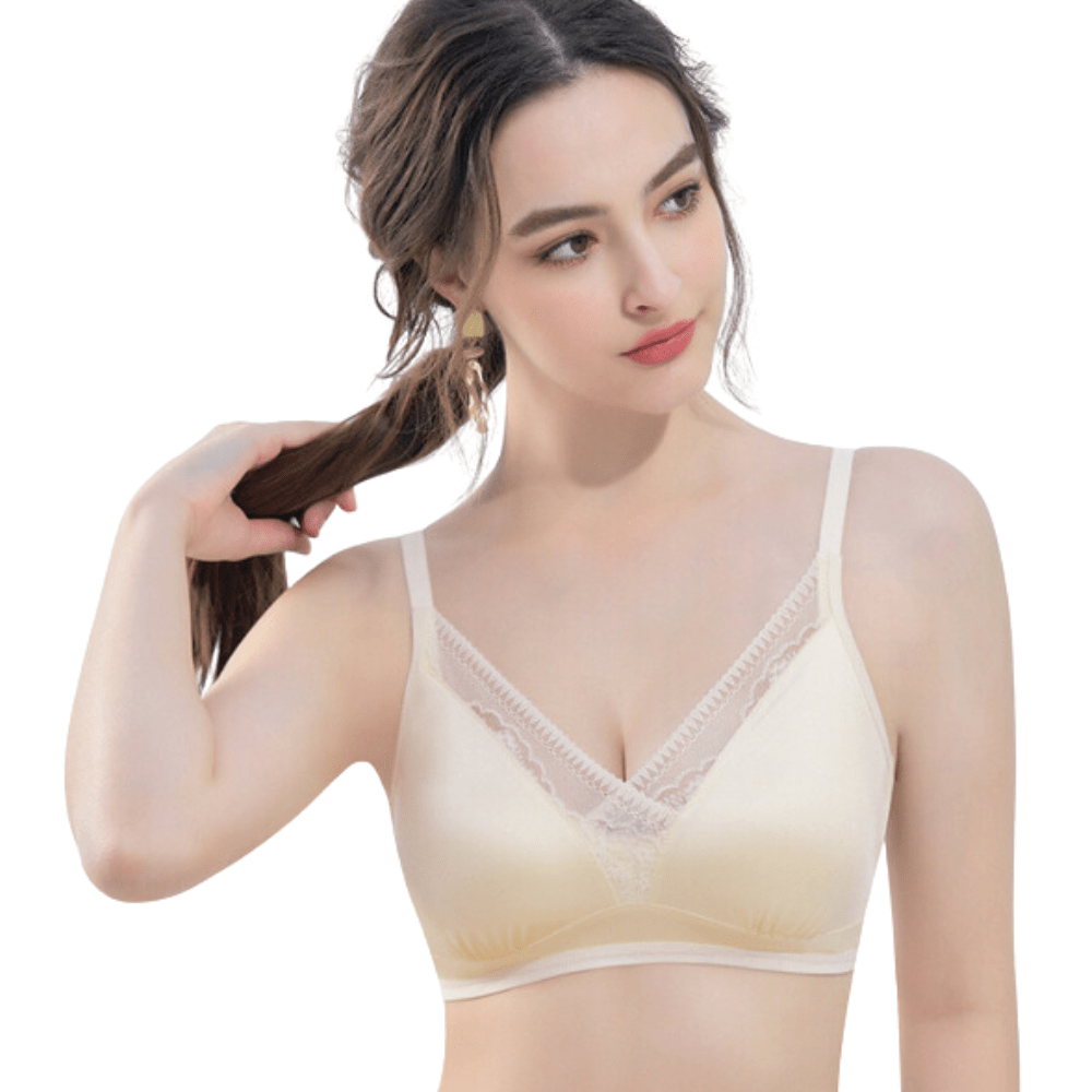 Magic Seamless Lace Silk Push Up Bra - Magic Bra